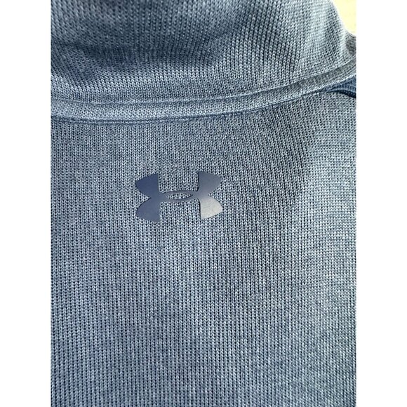 Under Armour Quarter Zip Mens Pullover‎ size XL Blue - Picture 4 of 7
